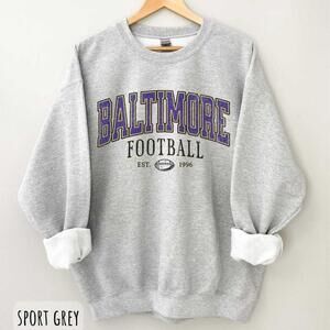 1996 Baltimore Ravens Sweatshirt Baltimore Maryland Crewneck Game Day